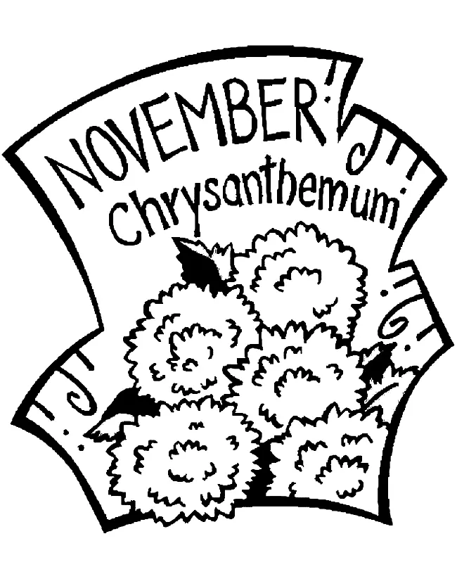 Desenhos de Novembro Para Colorir