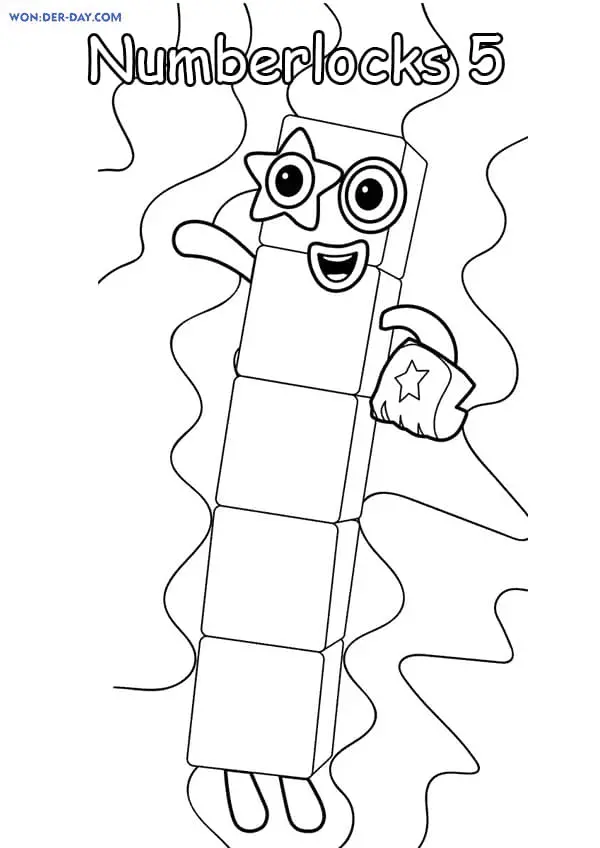 Numberblocks Coloring Pages 39