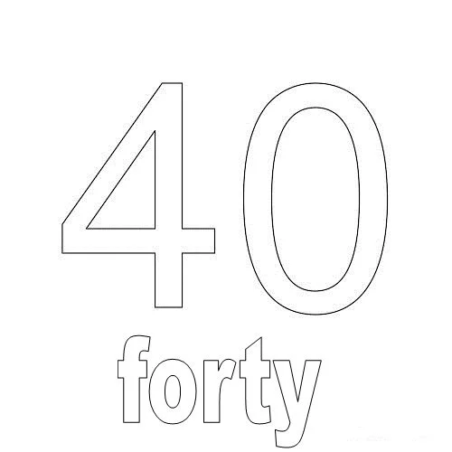 Numbers Coloring Pages 17