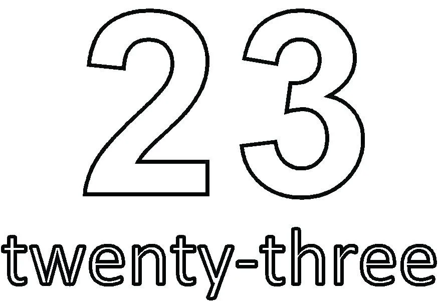 Numbers Coloring Pages 3