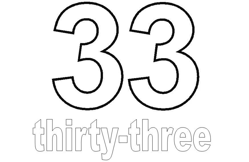 Numbers Coloring Pages 35