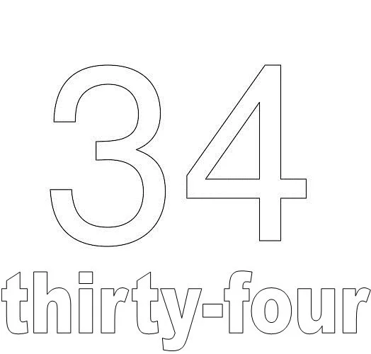 Numbers Coloring Pages 39