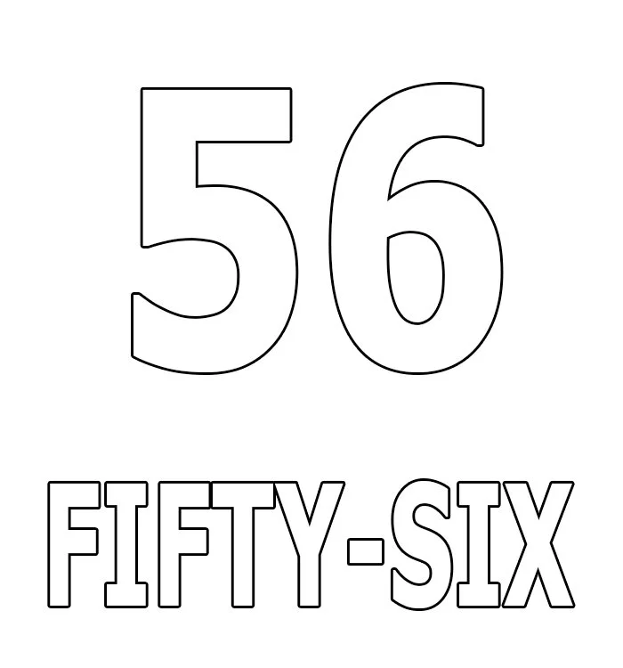 Numbers Coloring Pages 41