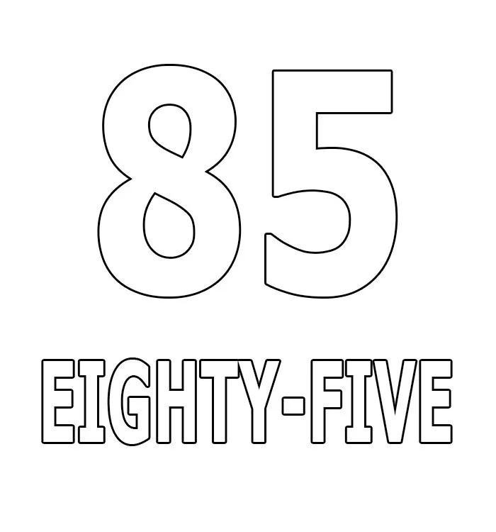 Numbers Coloring Pages 45
