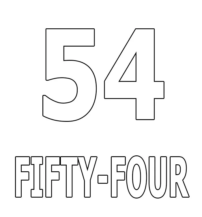 Numbers Coloring Pages 46