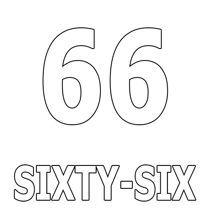 Numbers Coloring Pages 62