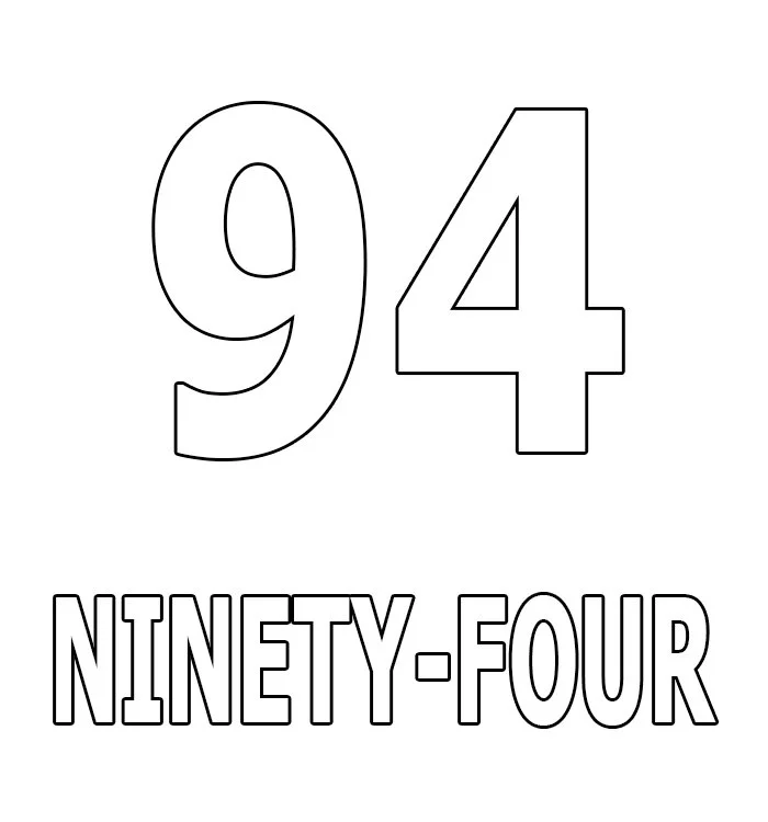 Numbers Coloring Pages 65