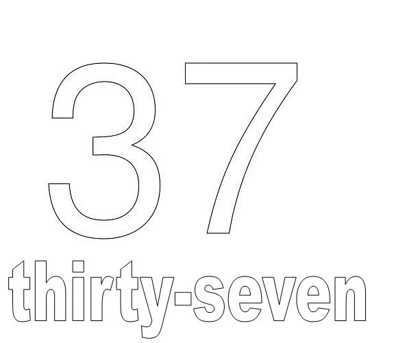 Numbers Coloring Pages 70