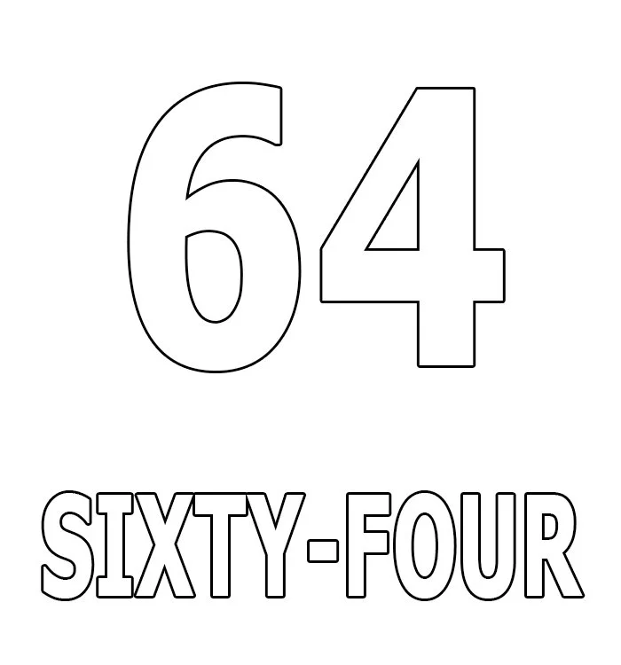 Numbers Coloring Pages 71
