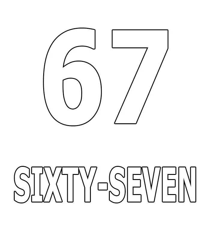 Numbers Coloring Pages 96