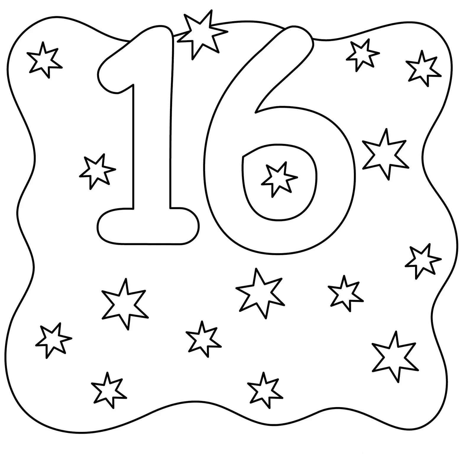 Numbers Coloring Pages 99