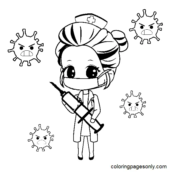 Nurse Coloring Pages 13