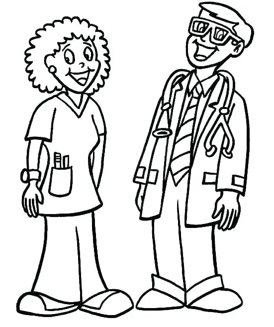 Nurse Coloring Pages 17