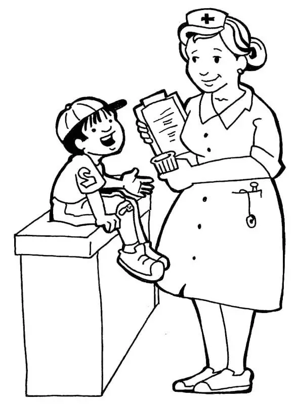 Nurse Coloring Pages 28