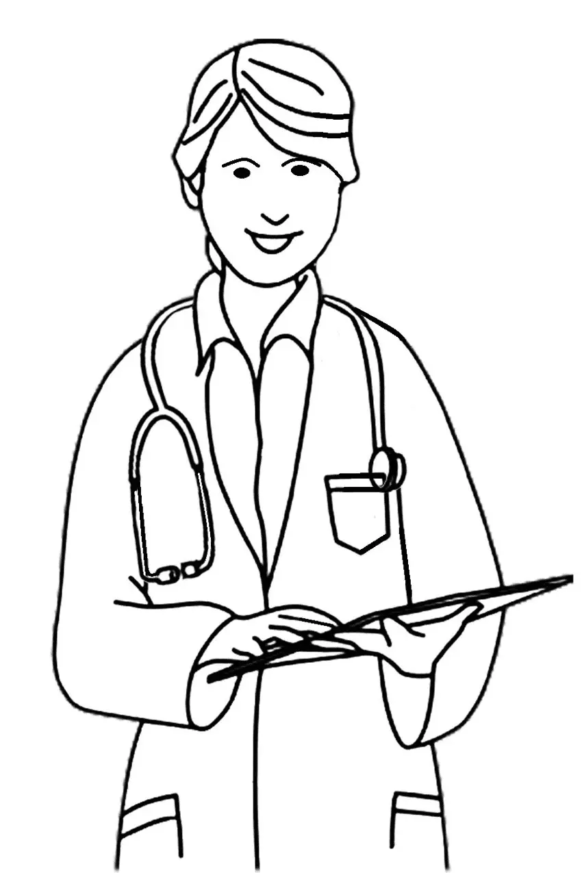 Nurse Coloring Pages 40