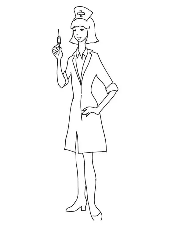 Nurse Coloring Pages 46