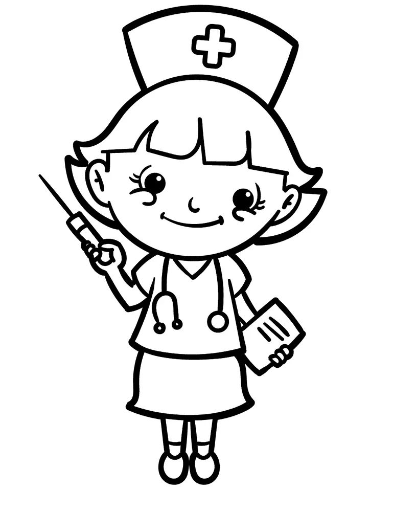 Nurse Coloring Pages 5