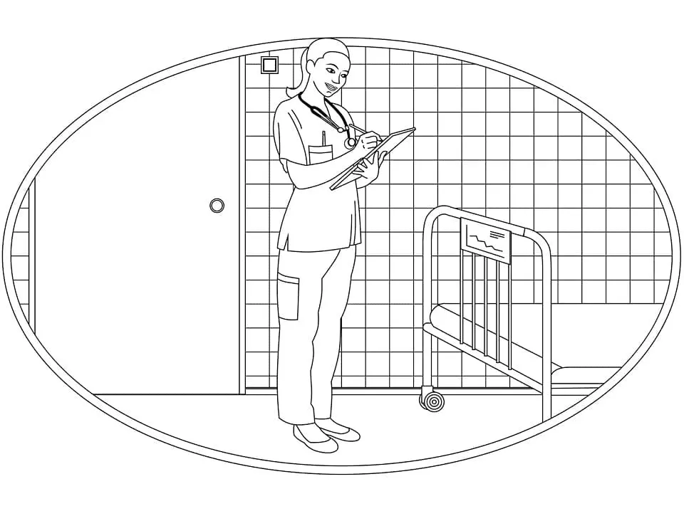 Nurse Coloring Pages 57