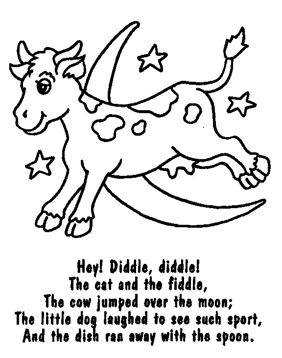 Nursery Rhymes Coloring Pages 11