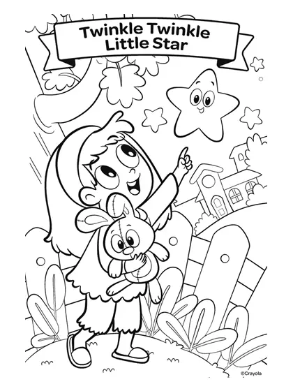 Nursery Rhymes Coloring Pages 27