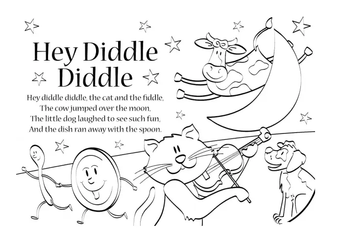 Nursery Rhymes Coloring Pages 3