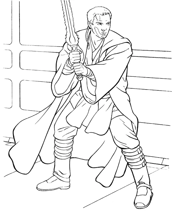 Desenhos de Obi Wan Kenobi Para Colorir 14