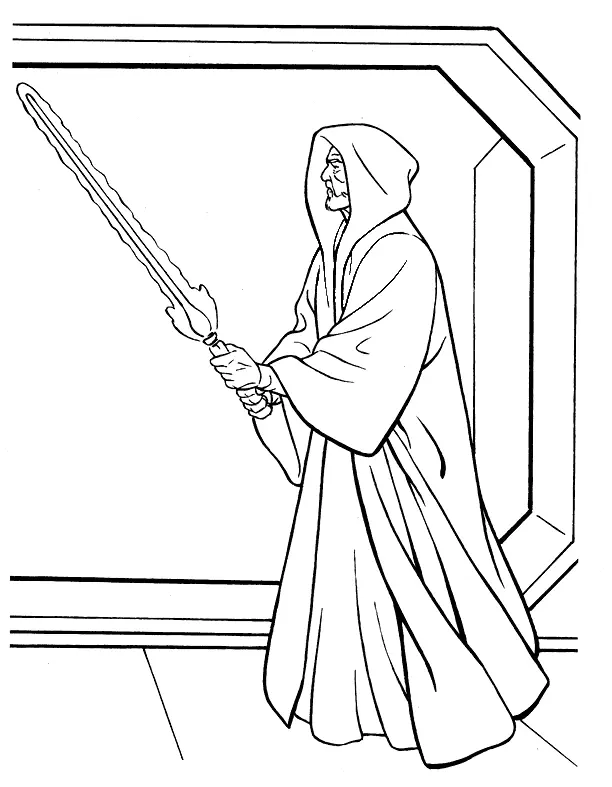 Desenhos de Obi Wan Kenobi Para Colorir 3