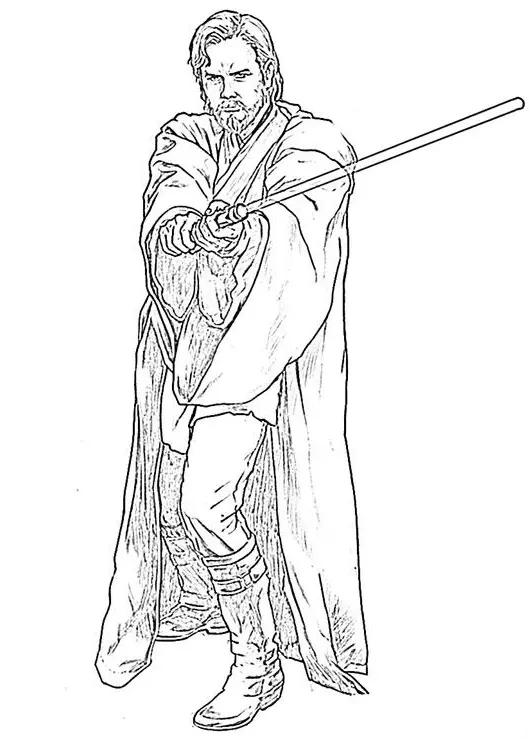 Desenhos de Obi Wan Kenobi Para Colorir 5