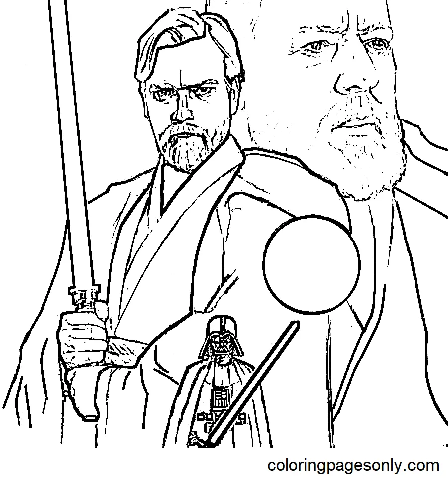 Desenhos de Obi Wan Kenobi Para Colorir 6