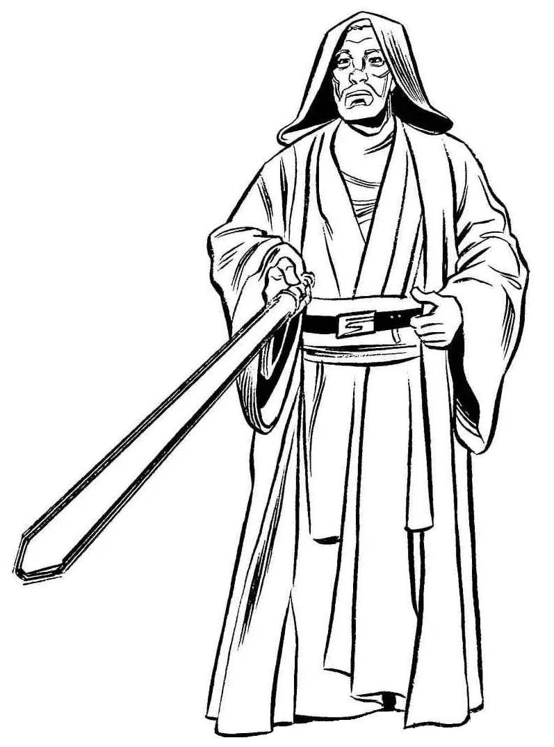 Desenhos de Obi Wan Kenobi Para Colorir 7