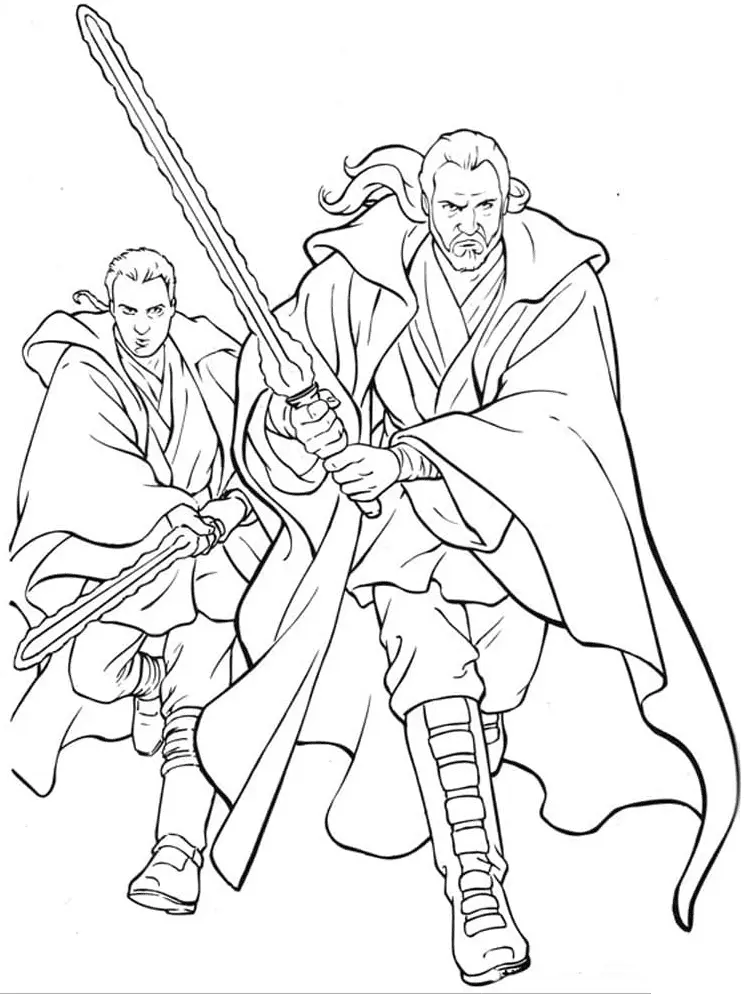 Desenhos de Obi Wan Kenobi Para Colorir 8