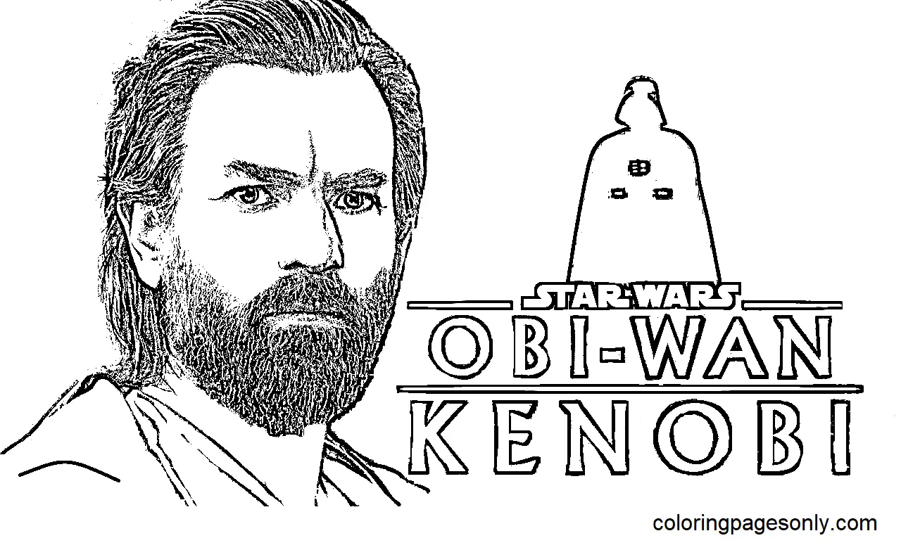Desenhos de Obi Wan Kenobi Para Colorir 9