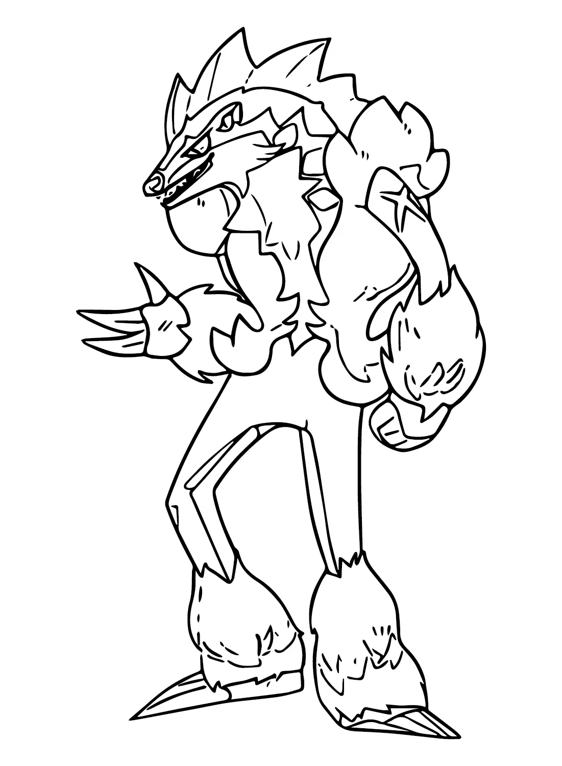 Obstagoon Coloring Pages 7