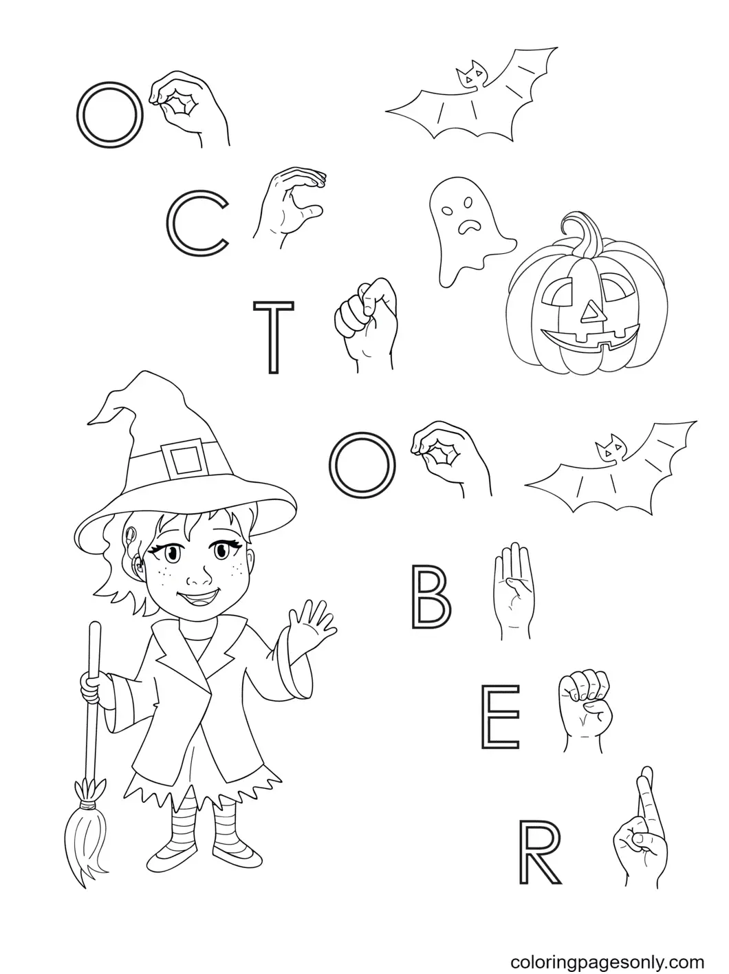 October Coloring Pages 11