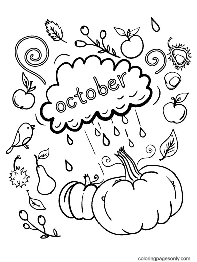 October Coloring Pages 16