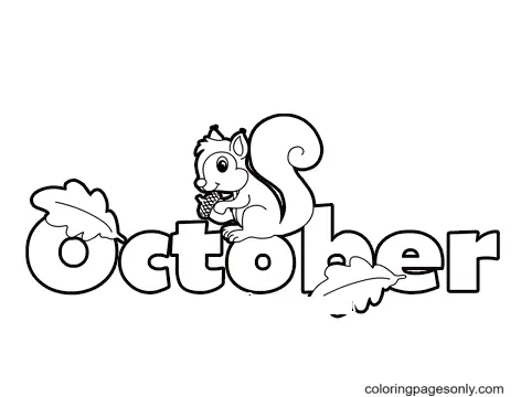October Coloring Pages 18