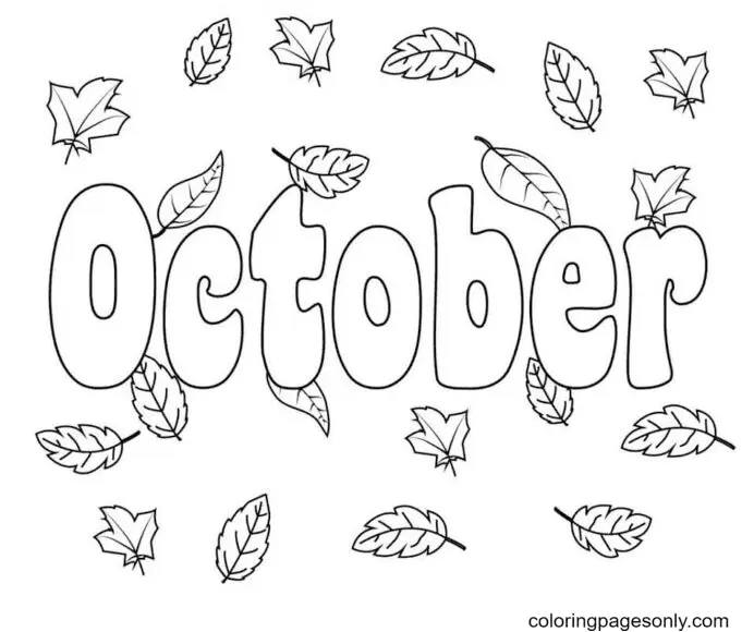 October Coloring Pages 19