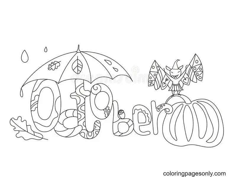 October Coloring Pages 24