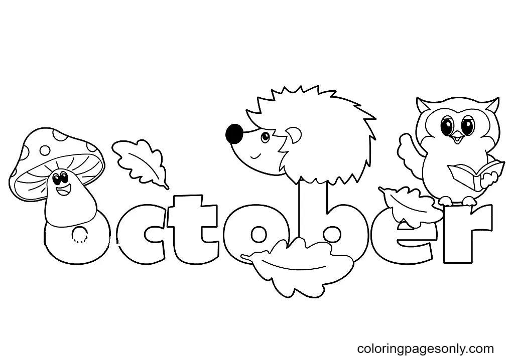 October Coloring Pages 25