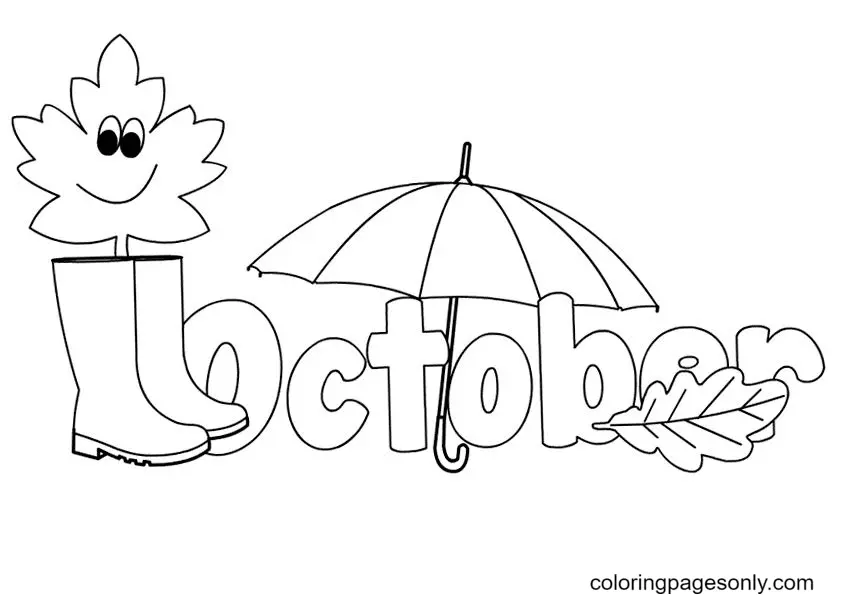 October Coloring Pages 26