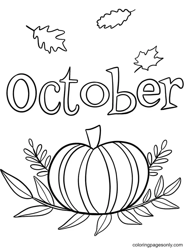 October Coloring Pages 27