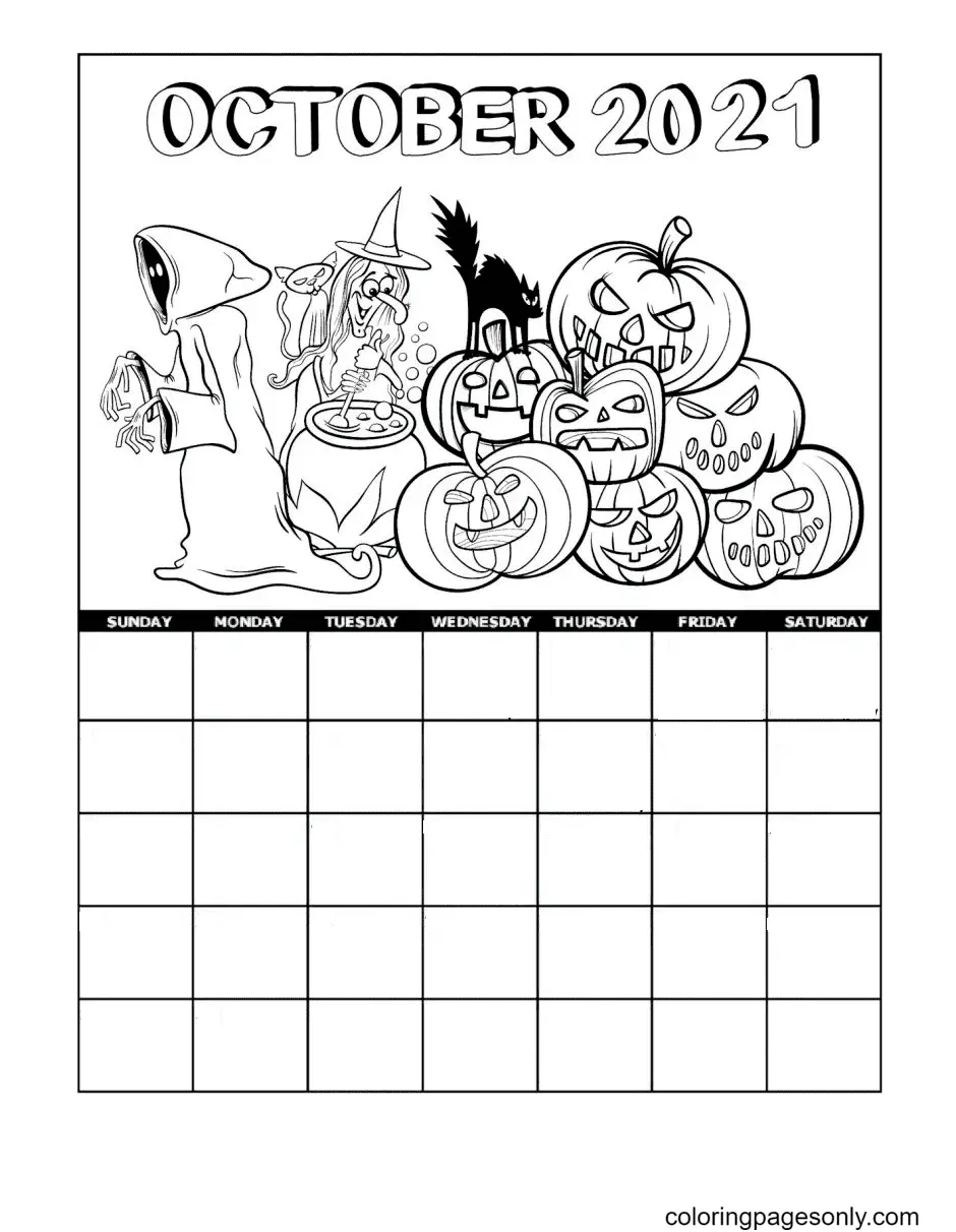 October Coloring Pages 30