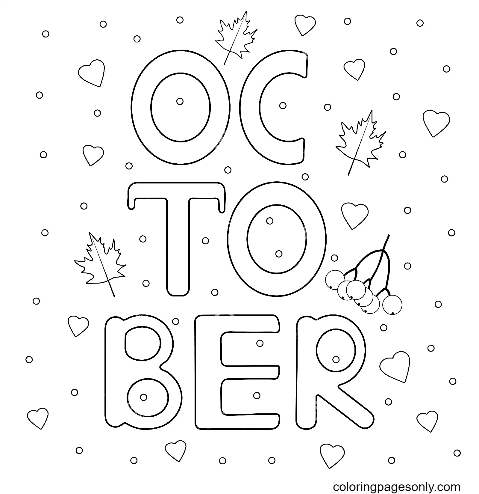 October Coloring Pages 32