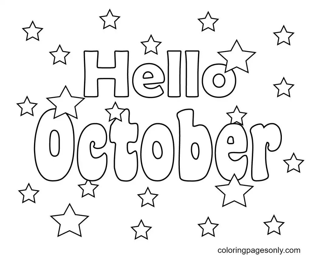 October Coloring Pages 35