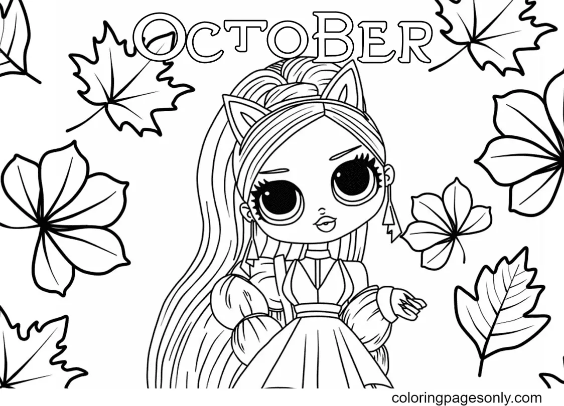 October Coloring Pages 4