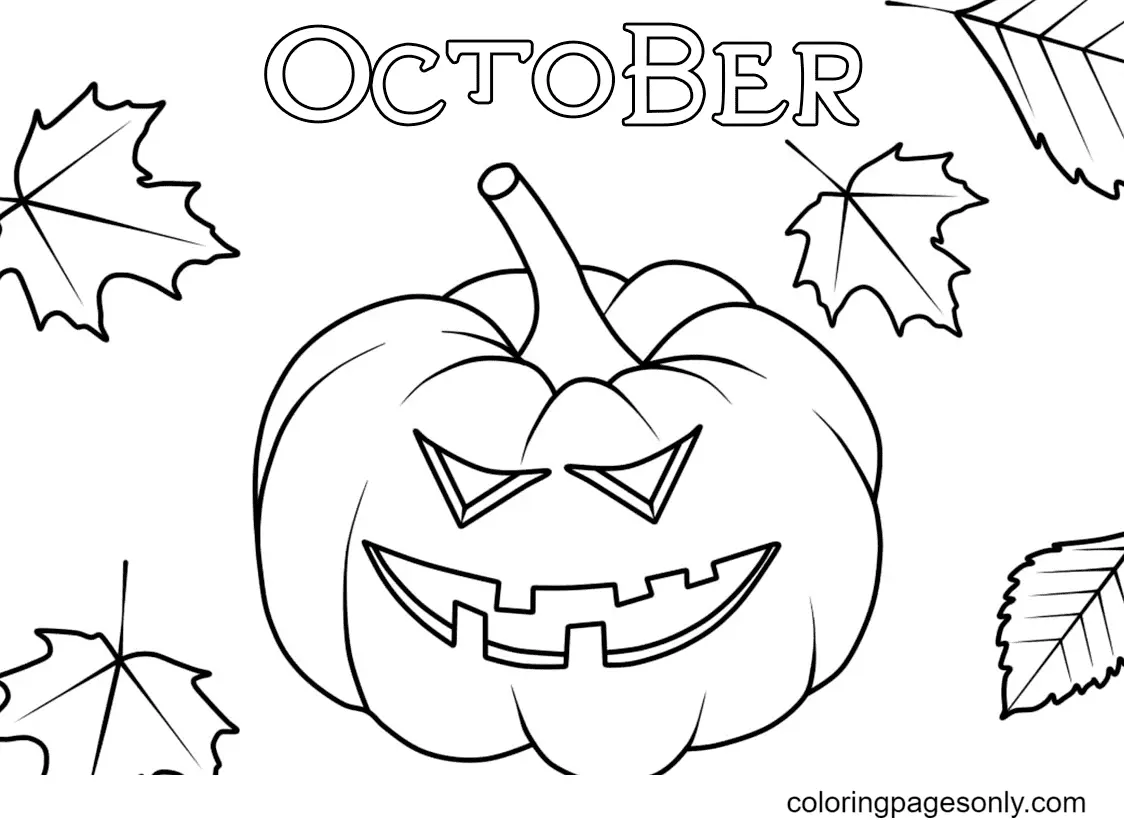 October Coloring Pages 8
