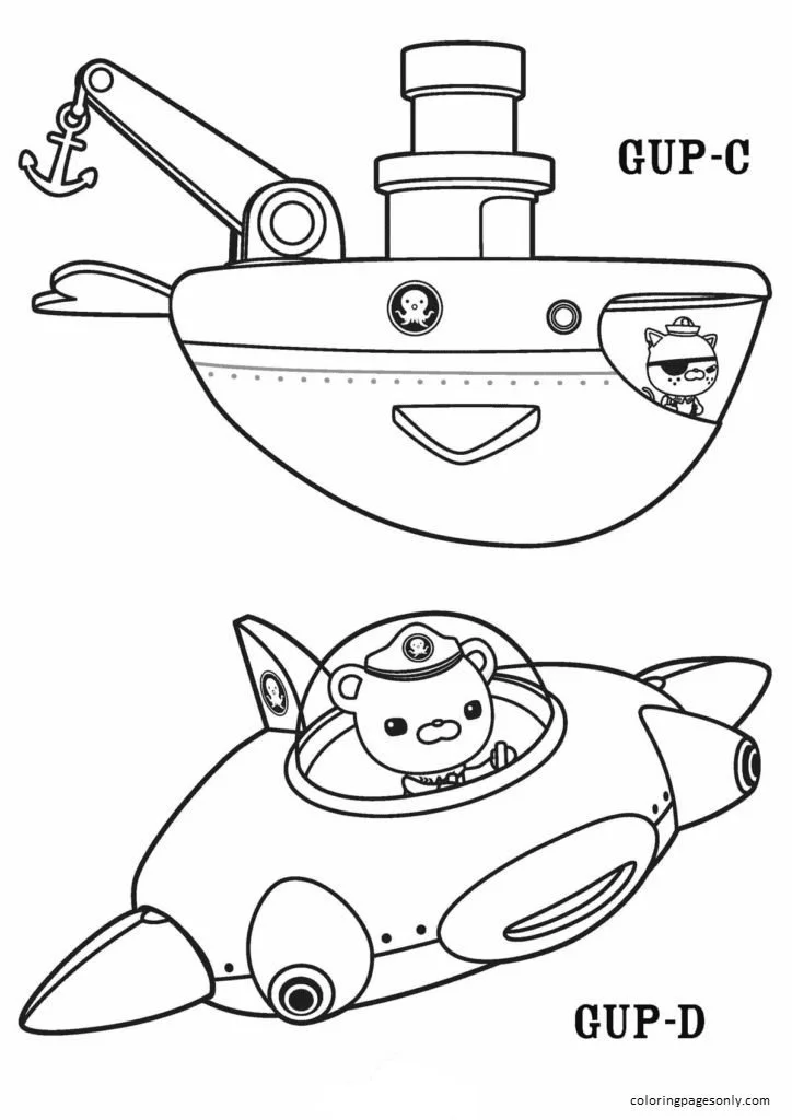 Desenhos de Octonautas Para Colorir 2