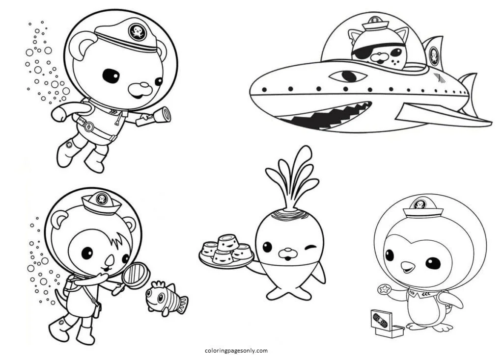 Desenhos de Octonautas Para Colorir 23