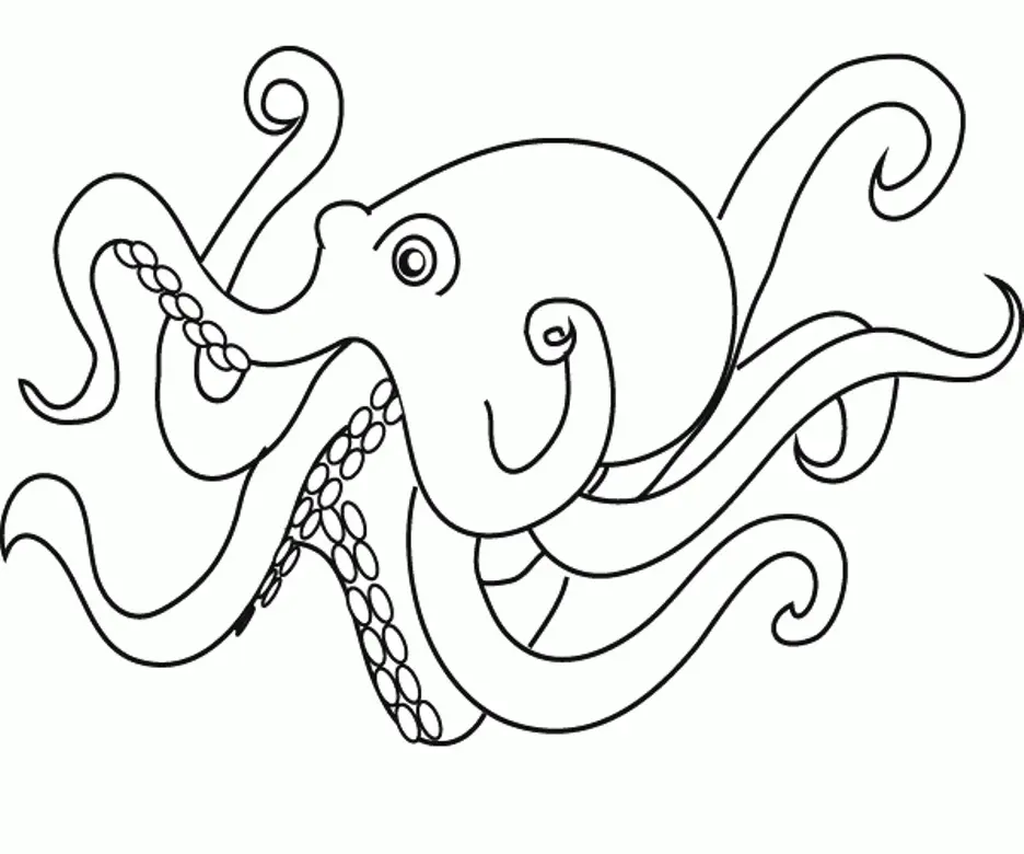 Octopus Coloring Pages 11
