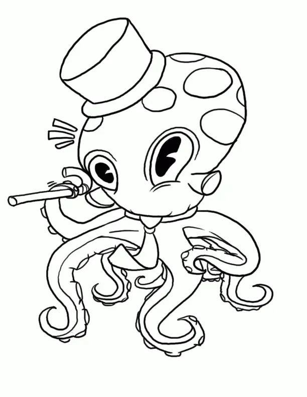 Octopus Coloring Pages 16